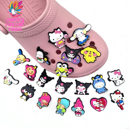 Series Suit Cartoon   Shoe Charms for shoes DIY Shoe Decorations Accessories Melody Sandals Decorate for Party Kids Gifts Cheeky Fantail Finds