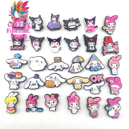 Series Suit Cartoon   Shoe Charms for shoes DIY Shoe Decorations Accessories Melody Sandals Decorate for Party Kids Gifts Cheeky Fantail Finds