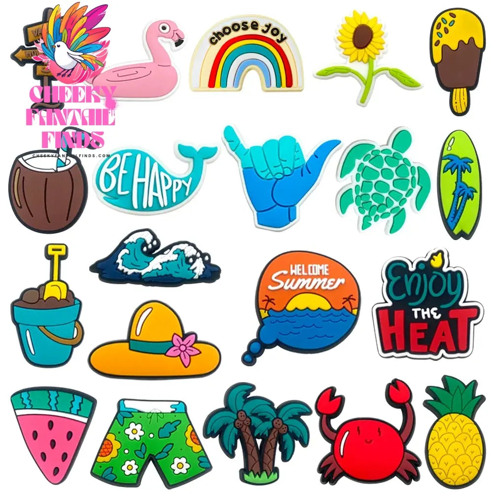 Set Series Shoes Charms PVC Cartoon Mickey Stitch Shoe Accessories Sandals Decoration Buckle Kids Friends Gifts Cheeky Fantail Finds