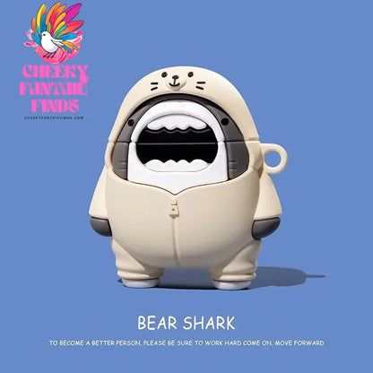 Shark Style Case For Apple AirPods 1 2 3 Pro 2 Case Cute Cartoon  Silicone Earphone Protective Cases Accessories Headphone Cover Cheeky Fantail Finds
