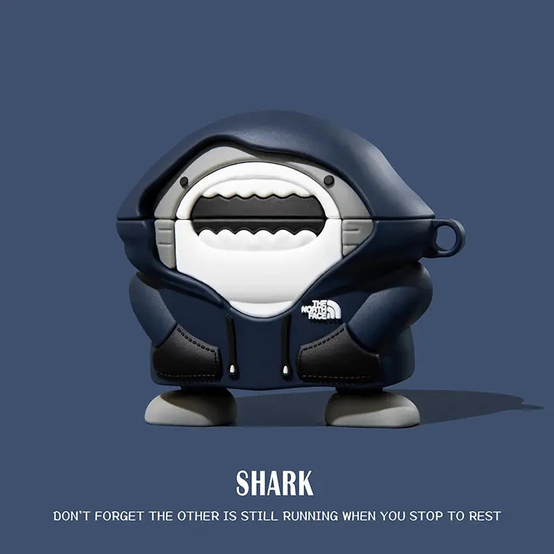 Shark Style Case For Apple AirPods 1 2 3 Pro 2 Case Cute Cartoon  Silicone Earphone Protective Cases Accessories Headphone Cover Cheeky Fantail Finds