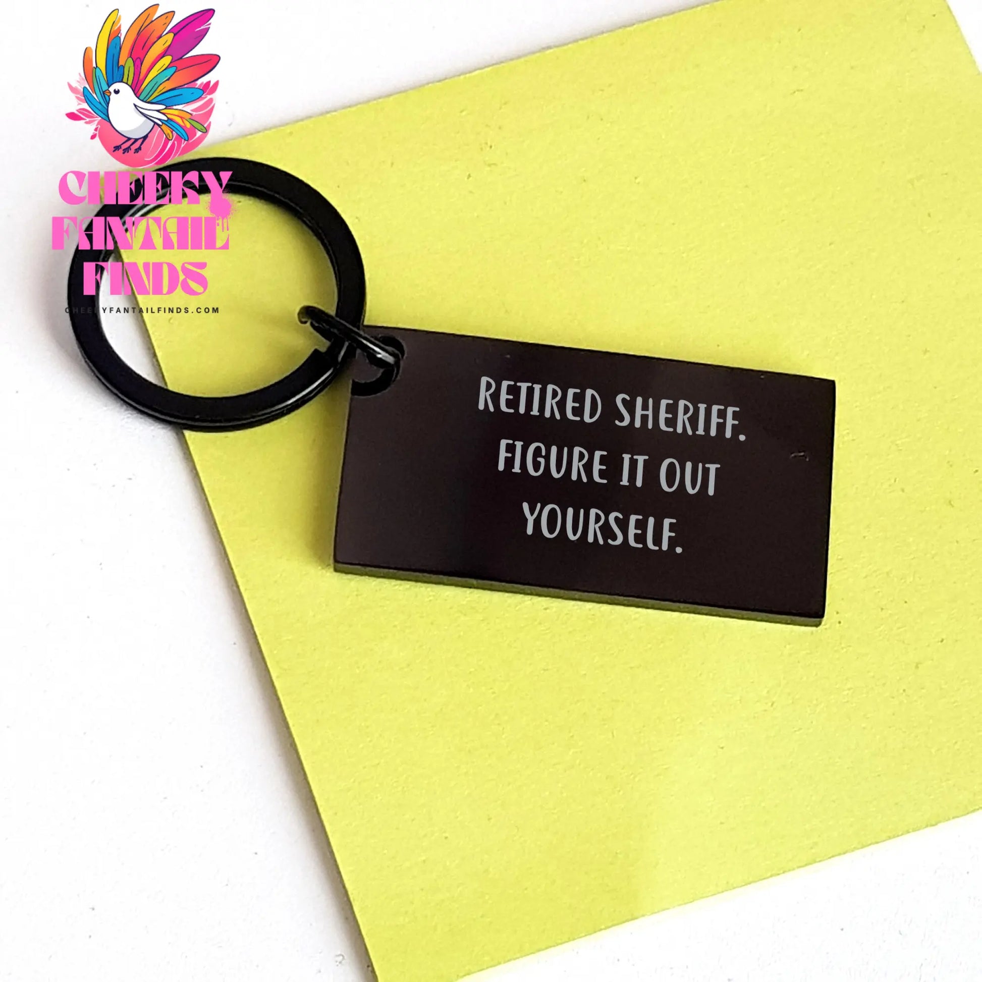 Sheriff Gifts from Men, Funny Keychain for Retired Sheriff, Father's Day Unique Gifts - Image 3