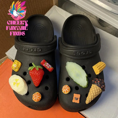 Shoe Accessories Diy Fried Chicken Burger Shoe Buckle Cheeky Fantail Finds