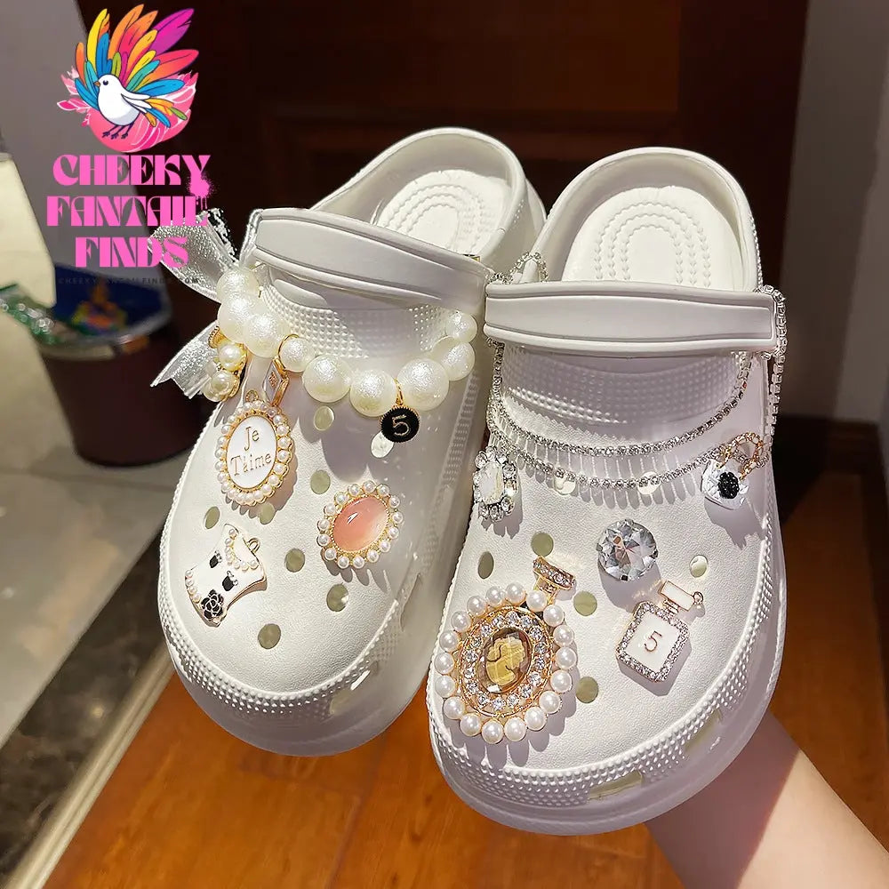 Shoe Buckle Shoes Flower Slippers Sandal Accessories Cheeky Fantail Finds