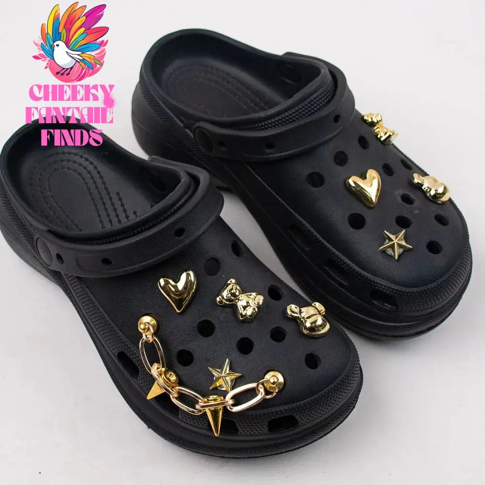 Shoe Charms DIY Acrylic Butterfly Cartoon Bear Decoration Buckle for Hole Shoe Charm Accessories Kids Party Girls Gift Cheeky Fantail Finds