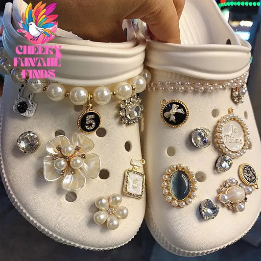 Shoe Charms DIY Garden Shoes Decoration Set Accessories Buckle for Hole Shoe Charm Accessories Kids Party Girls Gift Cheeky Fantail Finds