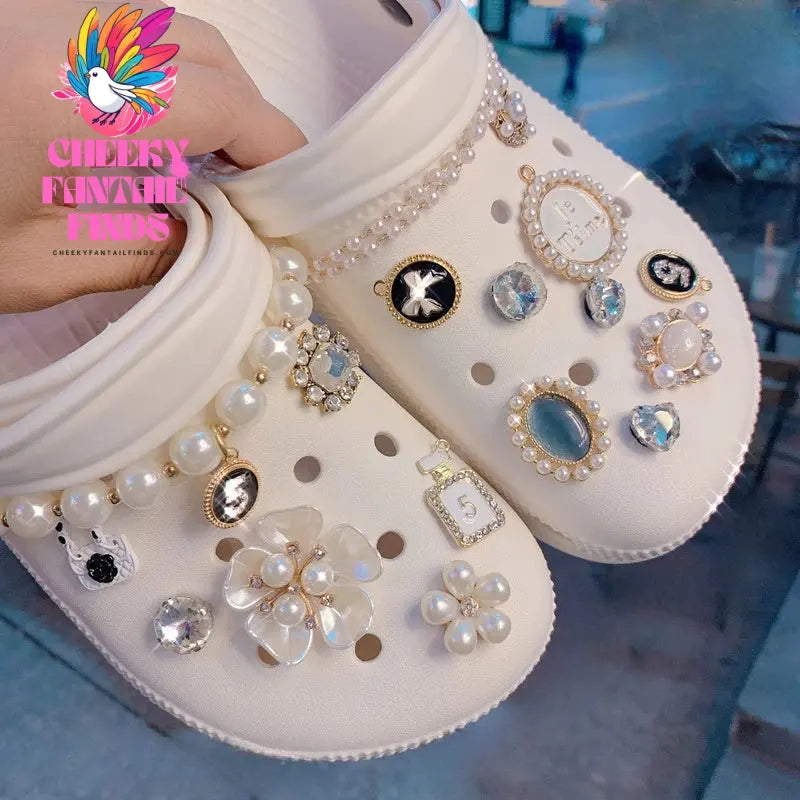Shoe Charms DIY Garden Shoes Decoration Set Accessories Buckle for Hole Shoe Charm Accessories Kids Party Girls Gift Cheeky Fantail Finds