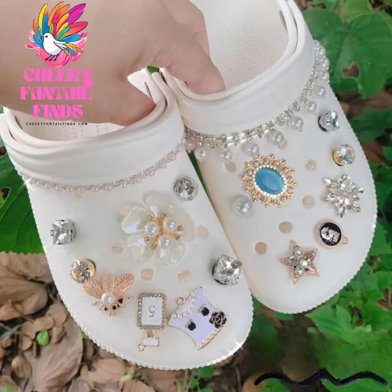 Shoe Charms DIY Garden Shoes Decoration Set Accessories Buckle for Hole Shoe Charm Accessories Kids Party Girls Gift Cheeky Fantail Finds