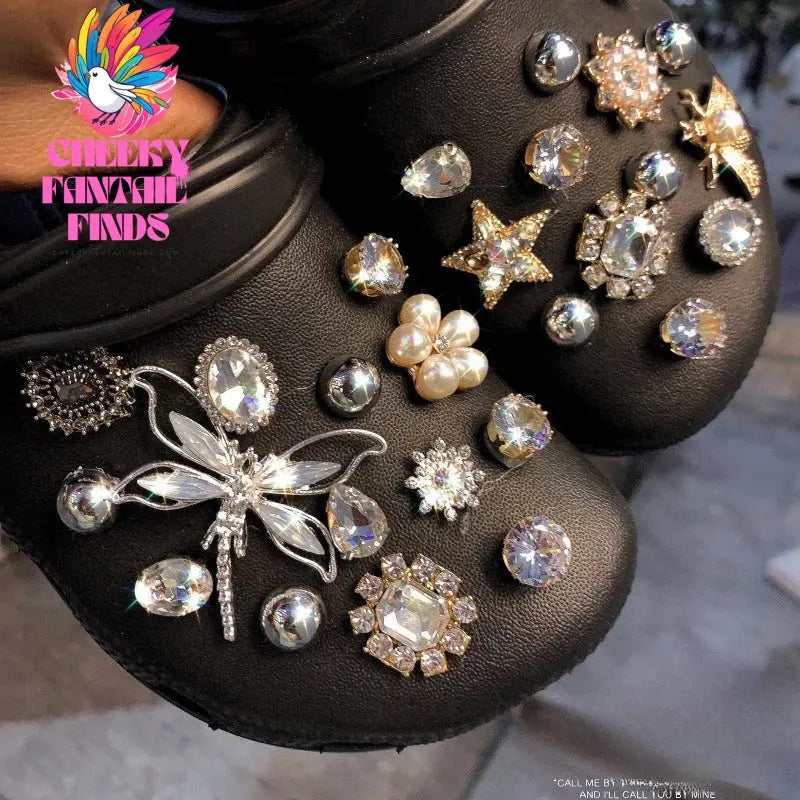 Shoe Charms DIY Garden Shoes Decoration Set Accessories Buckle for Hole Shoe Charm Accessories Kids Party Girls Gift Cheeky Fantail Finds