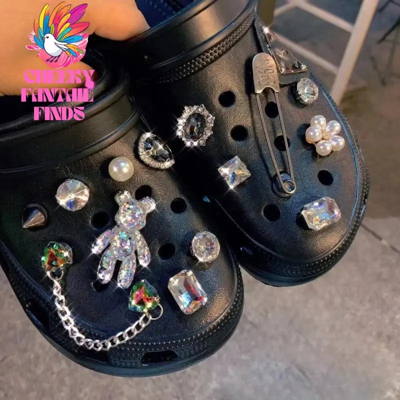 Shoe Charms DIY Garden Shoes Decoration Set Accessories Buckle for Hole Shoe Charm Accessories Kids Party Girls Gift Cheeky Fantail Finds
