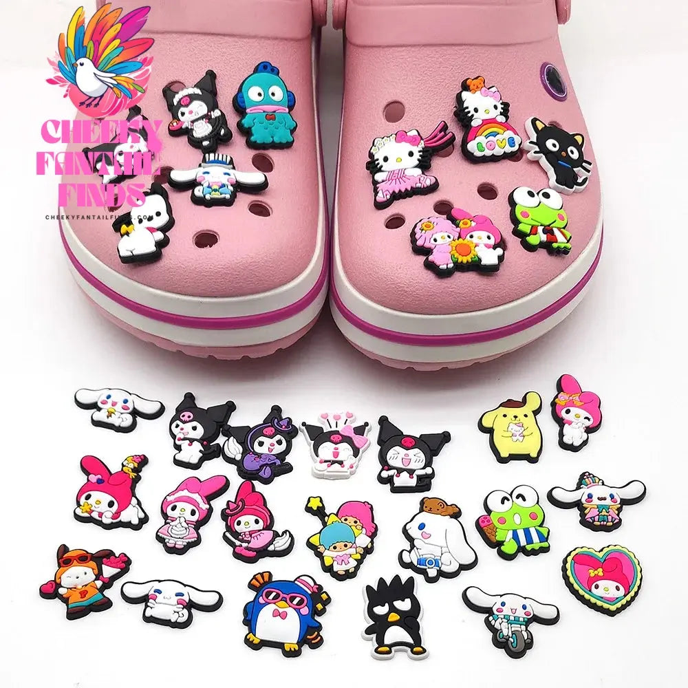 Shoe Charms Hello kitty My Melody Set Shoe Charms for Clogs Shoe Accessories Cheeky Fantail Finds