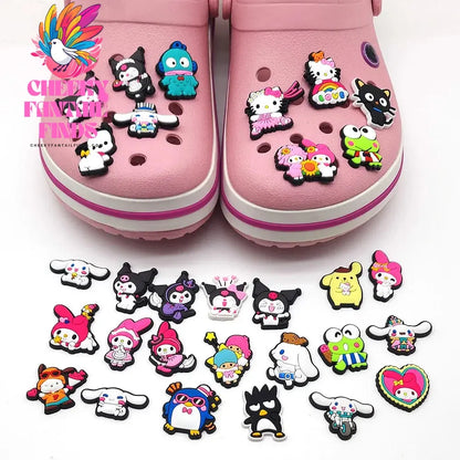Shoe Charms Hello kitty My Melody Set Shoe Charms for Clogs Shoe Accessories Cheeky Fantail Finds