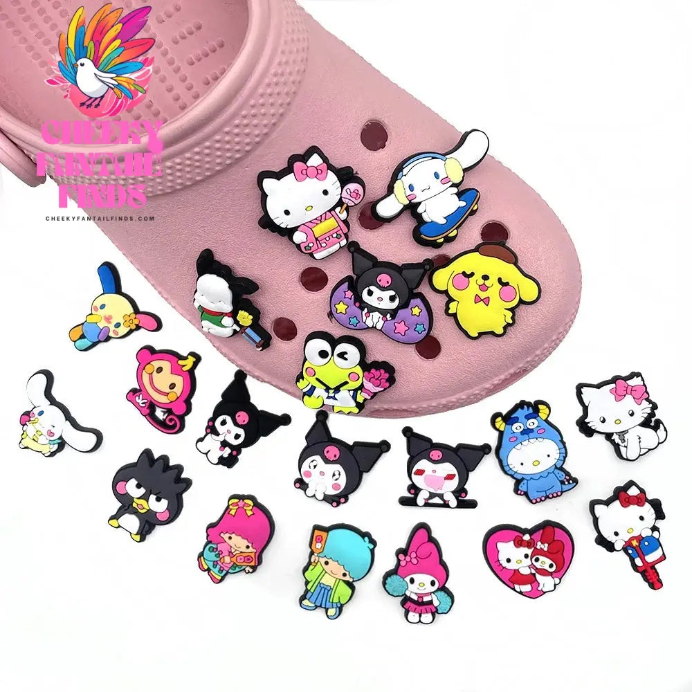 Shoe Charms Hello kitty My Melody Set Shoe Charms for Clogs Shoe Accessories Cheeky Fantail Finds
