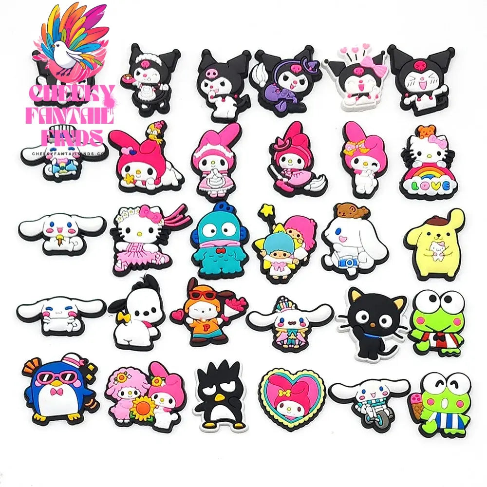 Shoe Charms Hello kitty My Melody Set Shoe Charms for Clogs Shoe Accessories Cheeky Fantail Finds