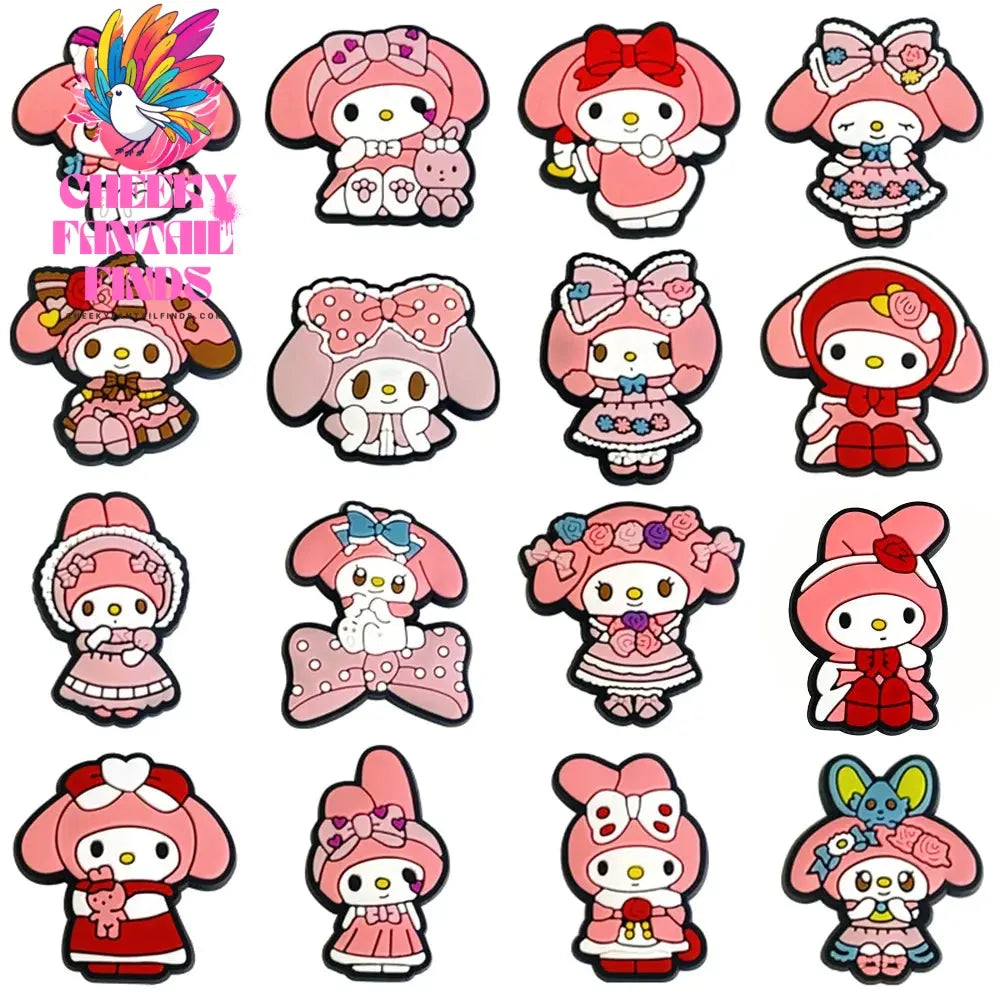 Shoe Charms Hello kitty My Melody Set Shoe Charms for Clogs Shoe Accessories Cheeky Fantail Finds