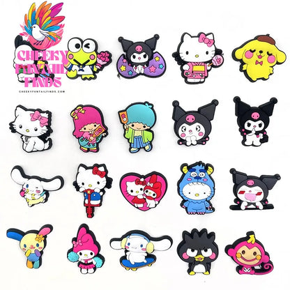 Shoe Charms Hello kitty My Melody Set Shoe Charms for Clogs Shoe Accessories Cheeky Fantail Finds