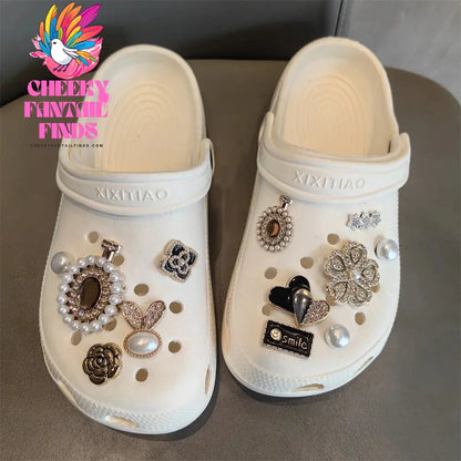 Shoe Charms for Crocs DIY Fashion Silver Bear Metal Shoe Buckle Decoration for Croc Shoe Charm Accessories Kids Party Girls Gift Cheeky Fantail Finds