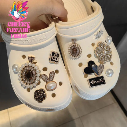 Shoe Charms for Crocs DIY Fashion Silver Bear Metal Shoe Buckle Decoration for Croc Shoe Charm Accessories Kids Party Girls Gift Cheeky Fantail Finds