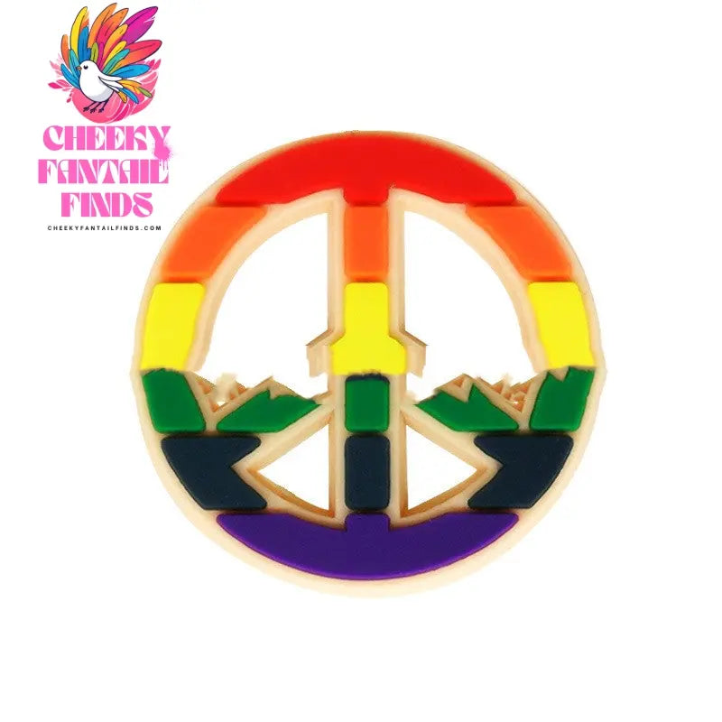 Shoes Accessories PVC Rainbow Flag Shoe Buckle Cute Cartoon Cheeky Fantail Finds