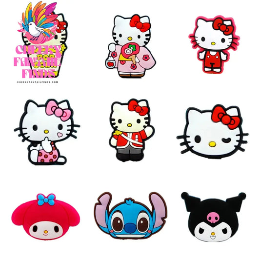 Shoes Charm for Shoe Charms Accessories Hello Kitty Decoration Sanrio Shoe Charms Pink Lot Kuromi Melody Girls Kids Women Pack Cheeky Fantail Finds