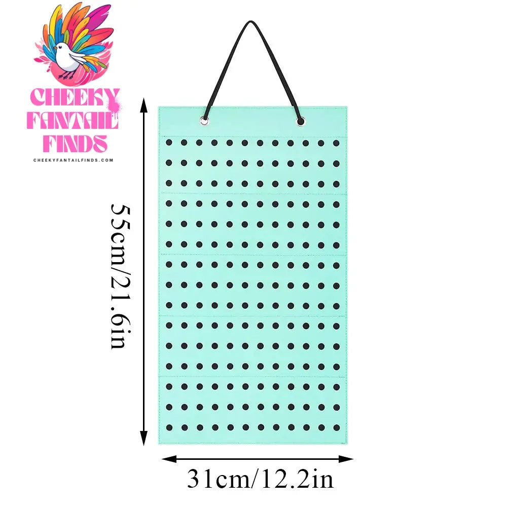Shoes Charms Display Shoe Charms Organizer With 180 Holes Badge Storage Hanging Holder Shoe Decor Storage Bag Jewelry Display Cheeky Fantail Finds