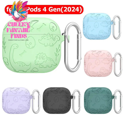 Silicone Case Protector Drop Protection Soft Silicone Case Shockproof Cute Case Cover Scratch Resistant for AirPods 4 Gen (2024) Cheeky Fantail Finds