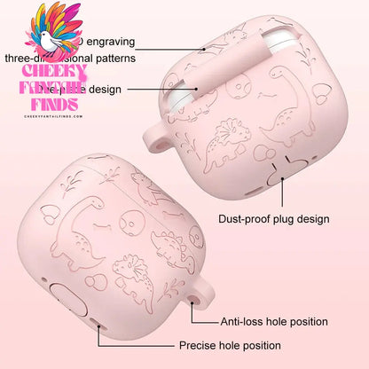 Silicone Case Protector Drop Protection Soft Silicone Case Shockproof Cute Case Cover Scratch Resistant for AirPods 4 Gen (2024) Cheeky Fantail Finds