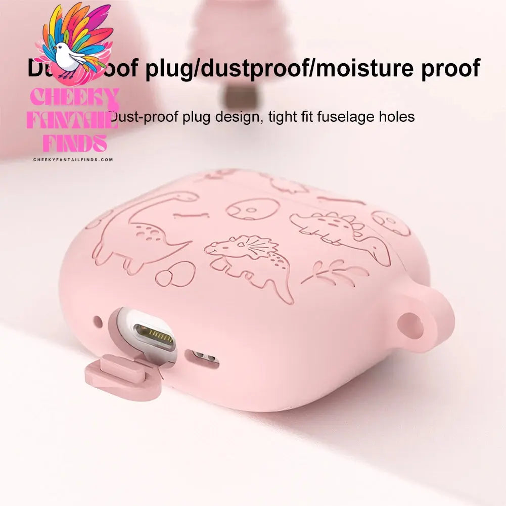 Silicone Case Protector Drop Protection Soft Silicone Case Shockproof Cute Case Cover Scratch Resistant for AirPods 4 Gen (2024) Cheeky Fantail Finds