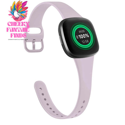 Silicone Silm Strap For Fitbit Versa 3/Versa 4 Band Bracelet For Fitbit Sense/Sense 2 Watchband Wristband Replacement Cheeky Fantail Finds