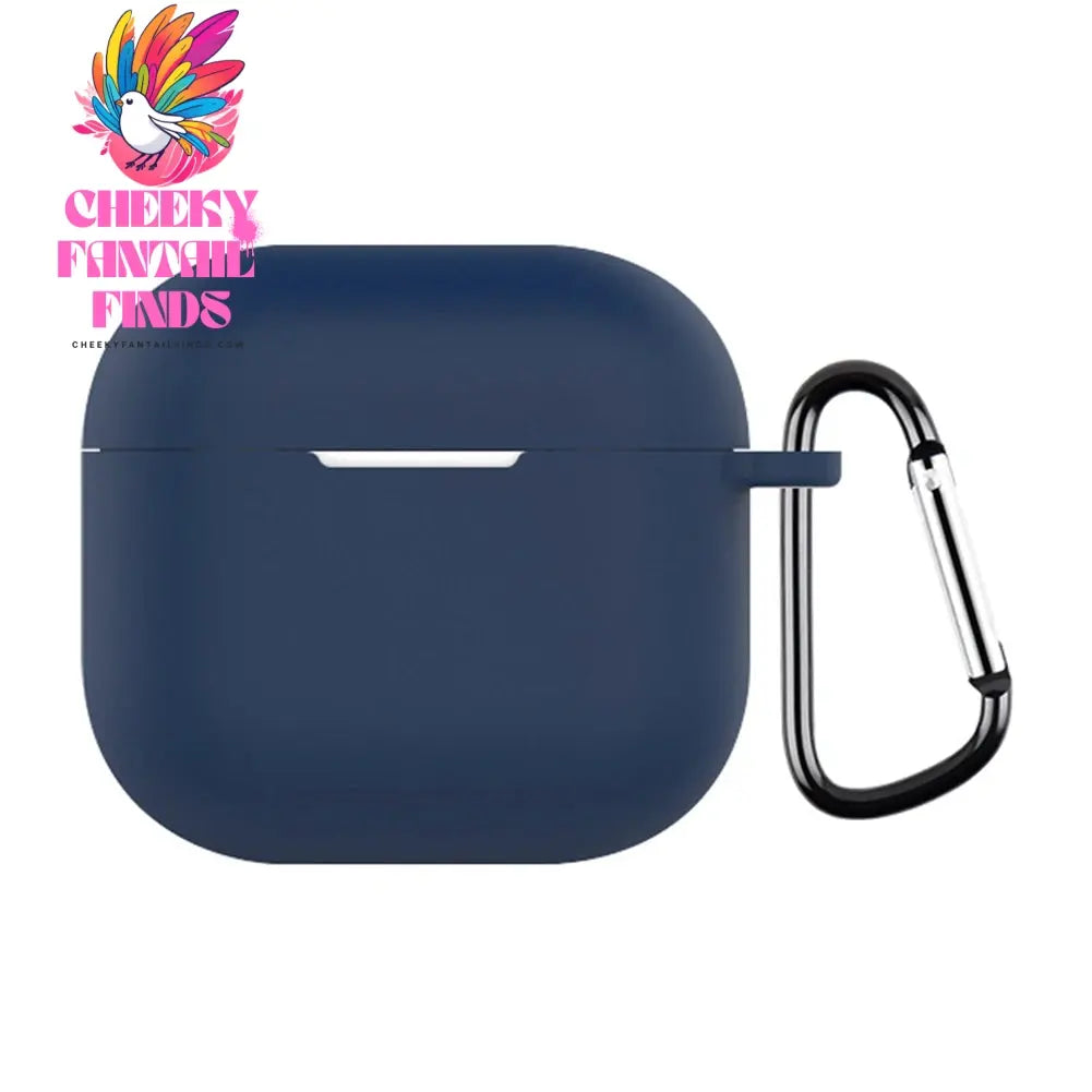 Silicone Soft Earphone Case Cover Shockproof Protector Cover with Carabiner Protective Shell Skin Box for Apple Airpods 4 (2024) Cheeky Fantail Finds