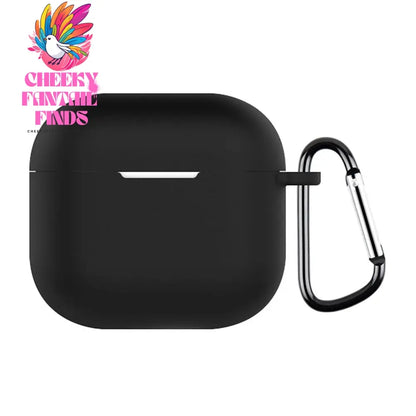 Silicone Soft Earphone Case Cover Shockproof Protector Cover with Carabiner Protective Shell Skin Box for Apple Airpods 4 (2024) Cheeky Fantail Finds