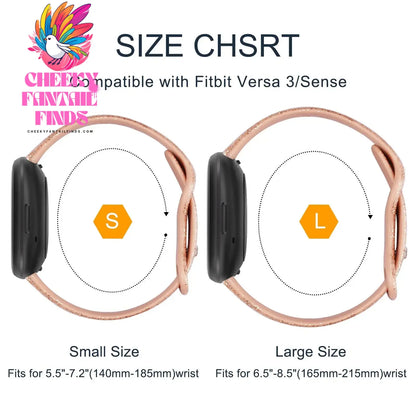 Silicone Sport Band for Fitbit Versa 3 Silicone Strap for Fitbit Sense Wristband Replacement Smartwatch Bracelet RosePink Gold Cheeky Fantail Finds