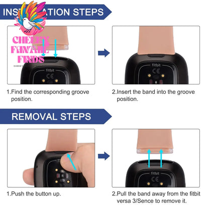 Silicone Sport Band for Fitbit Versa 3 Silicone Strap for Fitbit Sense Wristband Replacement Smartwatch Bracelet RosePink Gold Cheeky Fantail Finds
