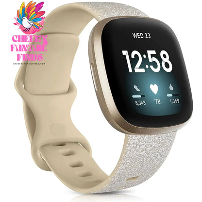 Silicone Sport Band for Fitbit Versa 3 Silicone Strap for Fitbit Sense Wristband Replacement Smartwatch Bracelet RosePink Gold Cheeky Fantail Finds