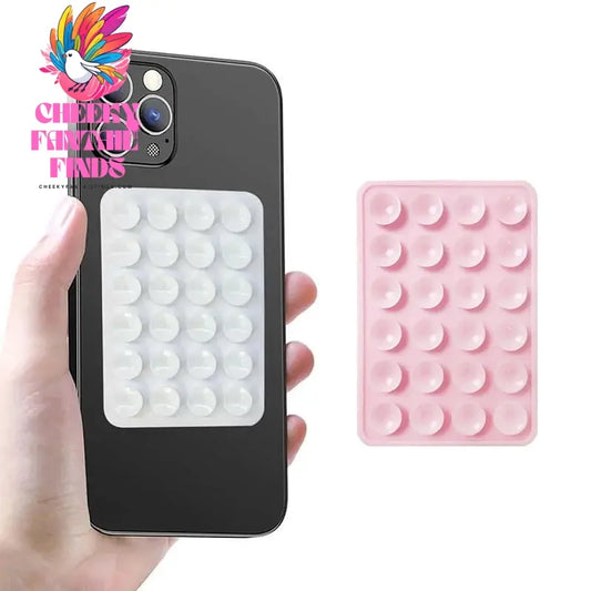 Silicone Suction Phone Case Mount Non Slip Suction Cup Phone Stand Mixed Color Silicone Phone Holder for Selfies and Videos Cheeky Fantail Finds