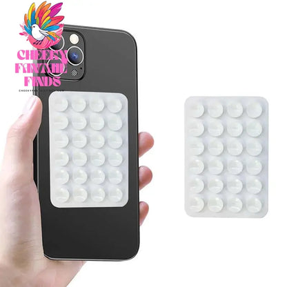 Silicone Suction Phone Case Mount Non Slip Suction Cup Phone Stand Mixed Color Silicone Phone Holder for Selfies and Videos Cheeky Fantail Finds