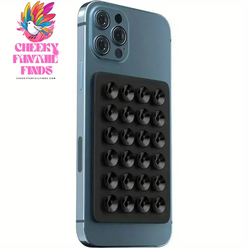 Silicone Suction Phone Case Mount Non Slip Suction Cup Phone Stand Mixed Color Silicone Phone Holder for Selfies and Videos Cheeky Fantail Finds