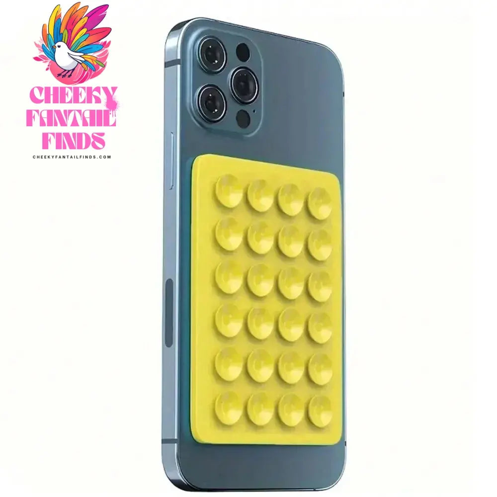 Silicone Suction Phone Case Mount Non Slip Suction Cup Phone Stand Mixed Color Silicone Phone Holder for Selfies and Videos Cheeky Fantail Finds