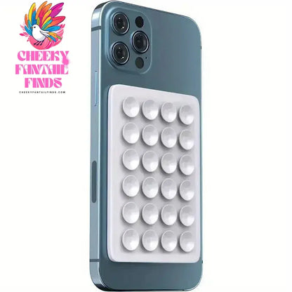 Silicone Suction Phone Case Mount Non Slip Suction Cup Phone Stand Mixed Color Silicone Phone Holder for Selfies and Videos Cheeky Fantail Finds