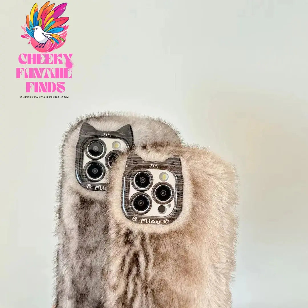 Simple And Luxurious Style, Soft Mink Fur Plush Winter Version Suitable For Apple IPhone 13Promax 12Pro 14 Phone Protective Case Cheeky Fantail Finds