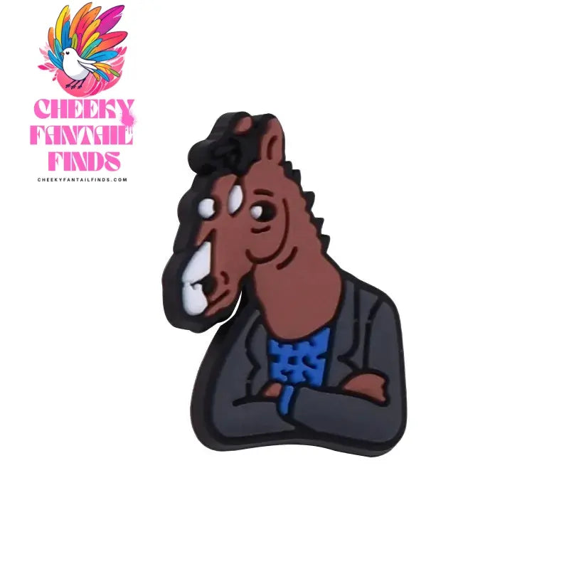 Single Sale 1pcs PVC Cartoon Shoe Charm Boy Girl Horse Man Shoe Accessories Clog Decorations for Kids Party X-mas Gift Cheeky Fantail Finds