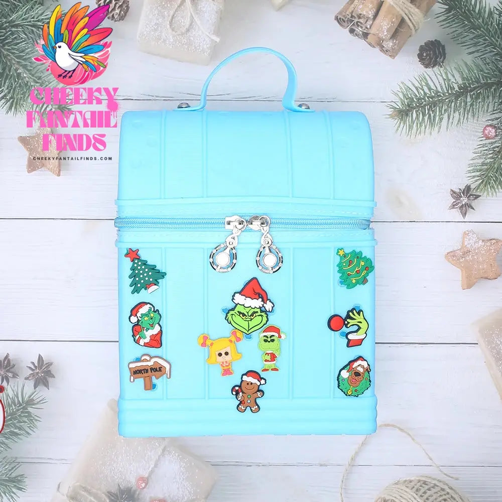 Single Sale Christmas Series Xmas Tree Shoe Charms Accessories Decorations PVC Classic Clog Buckle for Kids Party Xmas Gifts Cheeky Fantail Finds