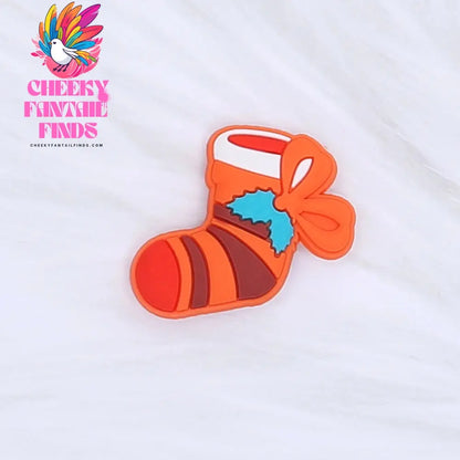 Single Sale Christmas Series Xmas Tree Shoe Charms Accessories Decorations PVC Classic Clog Buckle for Kids Party Xmas Gifts Cheeky Fantail Finds
