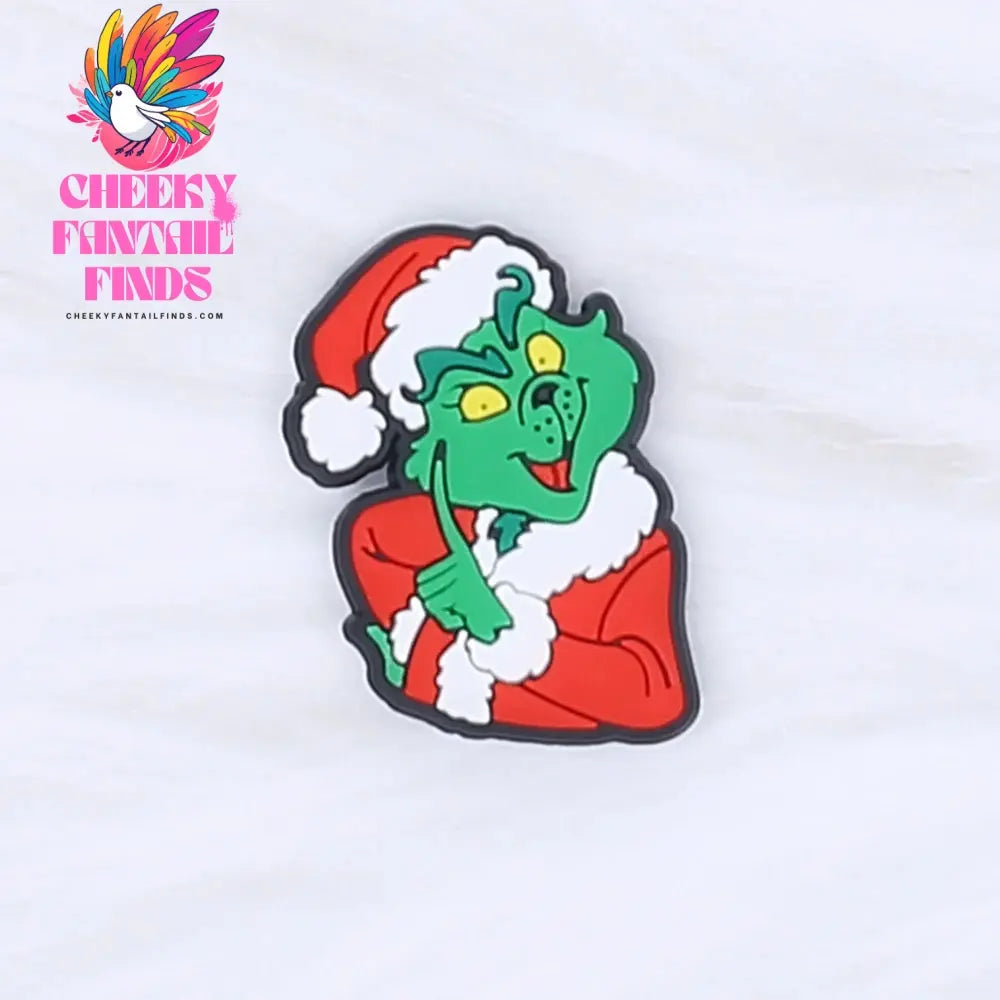 Single Sale Christmas Series Xmas Tree Shoe Charms Accessories Decorations PVC Classic Clog Buckle for Kids Party Xmas Gifts Cheeky Fantail Finds