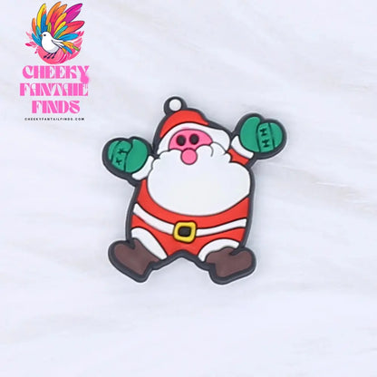 Single Sale Christmas Series Xmas Tree Shoe Charms Accessories Decorations PVC Classic Clog Buckle for Kids Party Xmas Gifts Cheeky Fantail Finds