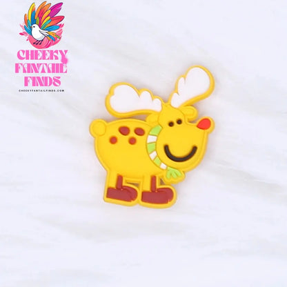 Single Sale Christmas Series Xmas Tree Shoe Charms Accessories Decorations PVC Classic Clog Buckle for Kids Party Xmas Gifts Cheeky Fantail Finds