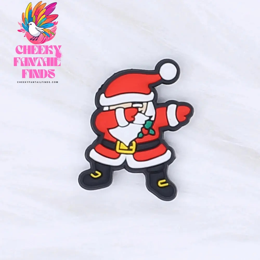 Single Sale Christmas Series Xmas Tree Shoe Charms Accessories Decorations PVC Classic Clog Buckle for Kids Party Xmas Gifts Cheeky Fantail Finds