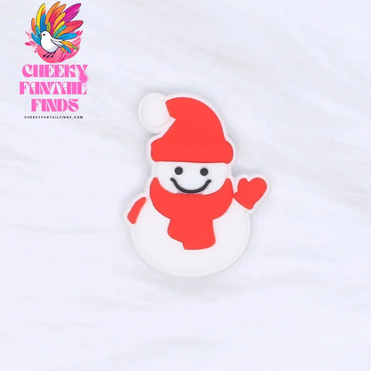 Single Sale Christmas Series Xmas Tree Shoe Charms Accessories Decorations PVC Classic Clog Buckle for Kids Party Xmas Gifts Cheeky Fantail Finds