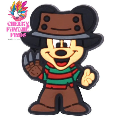 Single sale Halloween Mickey Hello Kitty PVC shoe Charms Accessories Decoration Buckles Classic Clog Fit Bands Bracelets Cheeky Fantail Finds