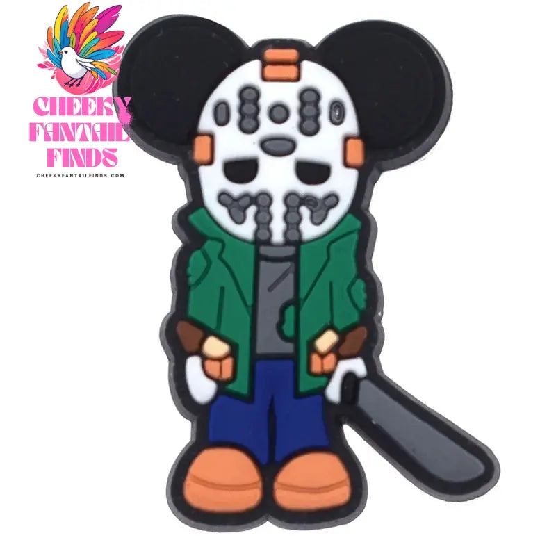 Single sale Halloween Mickey Hello Kitty PVC shoe Charms Accessories Decoration Buckles Classic Clog Fit Bands Bracelets Cheeky Fantail Finds